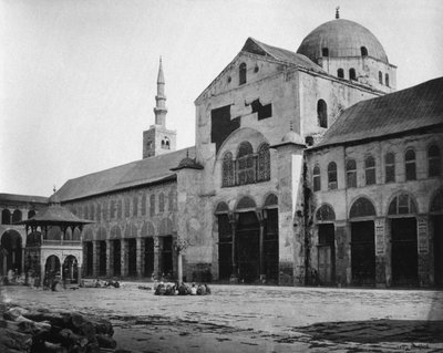 Exterior view of the prayer hall, Umayyad Mosque, Damascus, Syria, 1862 by Francis Bedford